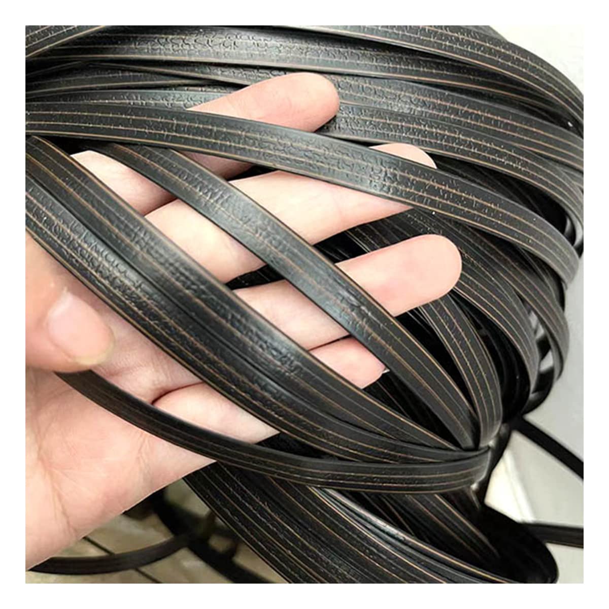 DaneGPT Plastic Rattan Wicker, PE Rattan Repair Kit Wicker Weaving Material for Patio Chair Sofa Basket DIY