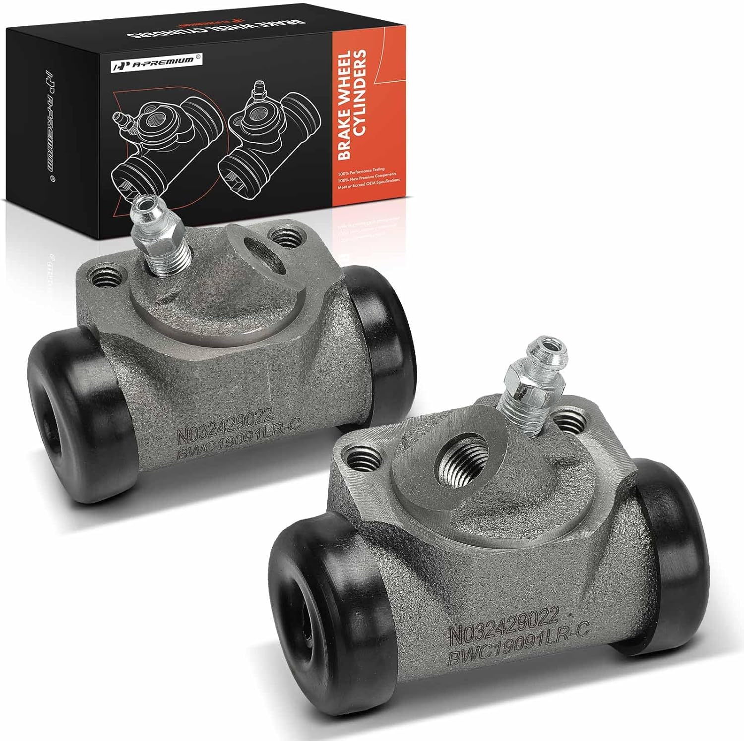 A-Premium Front Driver and Passenger Drum Brake Wheel Cylinder Compatible with Select Chevrolet and GMC Models - C50 1987, C60 1980-1987, P40 1979-1983, C5000 1983-1987, C6000, 3000, 3500, 2-PC Set