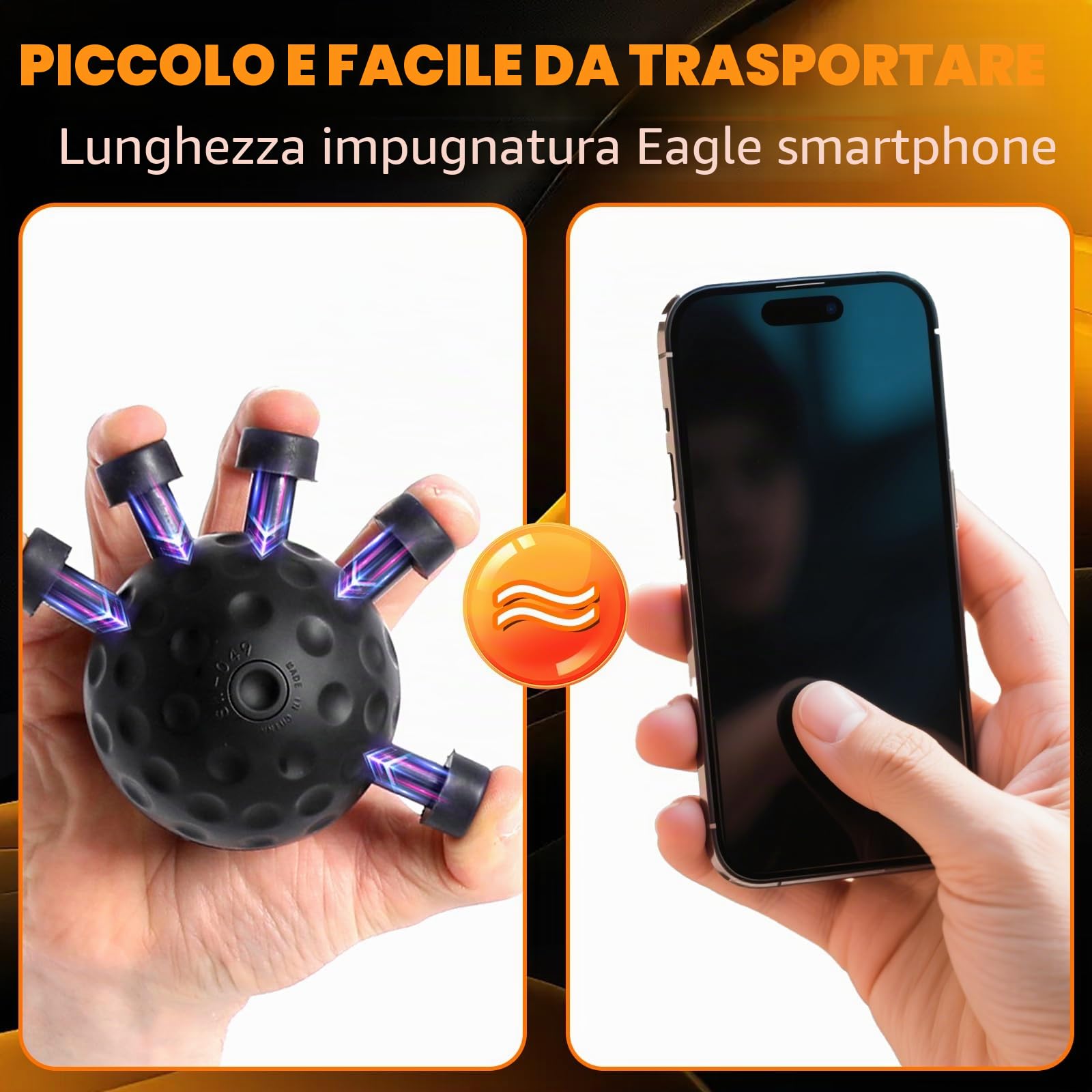 Rafforzatore Delle Dita, Allenamento Mano e Dita, Pallina per Rinforzare Avambraccio, Allenamento Avambraccio, Finger Grip Strengthener Per e allenamento sportivo