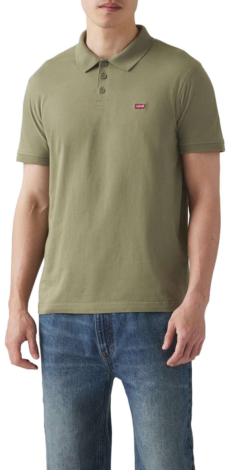 Levi's Men's Housemark Polo Shirt, Deep Lichen Green, XS