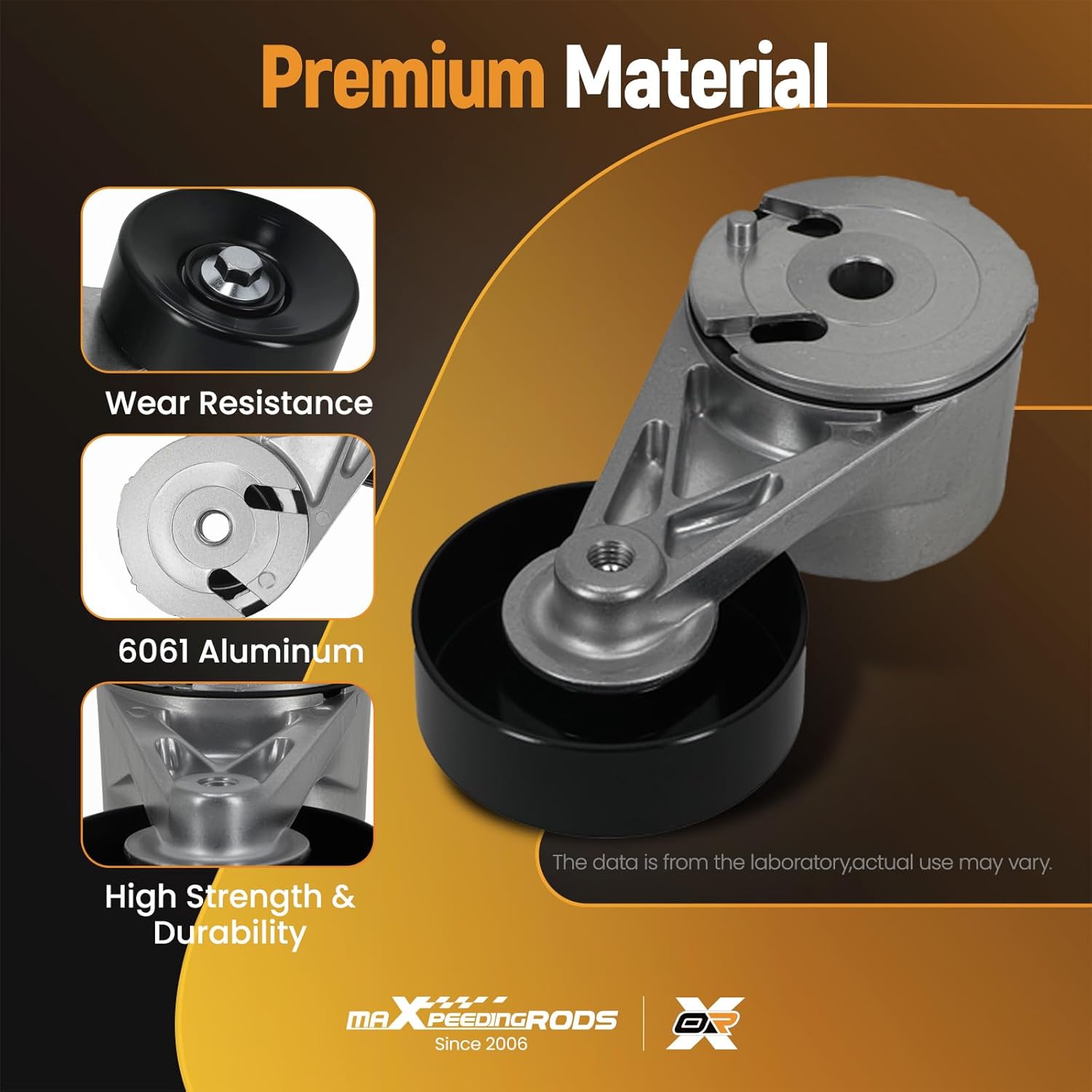 maXpeedingrods 38108 Belt Tensioner Assembly Pulley Compatible with Chevrolet Suburban C1500 C2500 K1500 K2500 G10 G20 G30 Blazer Astro AM General Hummer 1987-1996 4.3L 5.0L 5.7L 6.2L