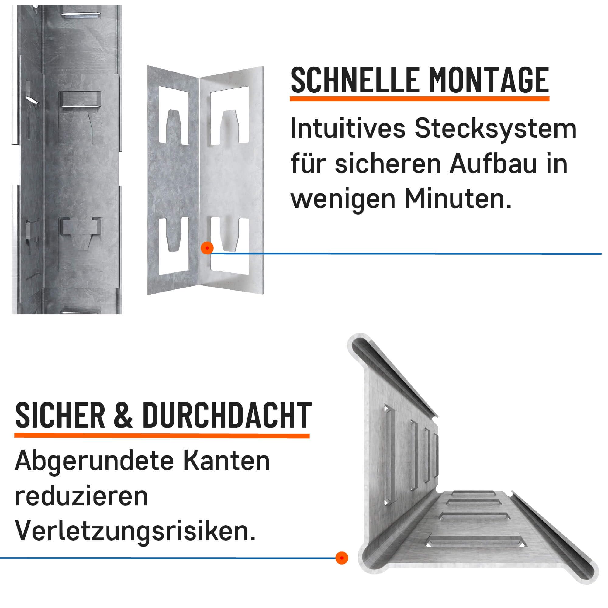 Schwerlastregal 750 kg Tragkraft, 200x100x50 cm, Steckregal mit 5 MDF-Böden, Metallregal, Garagenregal oder Lagerregal, Kellerregal, Lastenregal, Werkstattregal Verzinkt