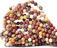 Vista 104 de 60 cuentas redondas sueltas de piedra dálmata natural de 0.236 pulgadas (0.236 in) para hacer joyas, hallazgos de bricolaje, 1 hebra de 15 pulgadas