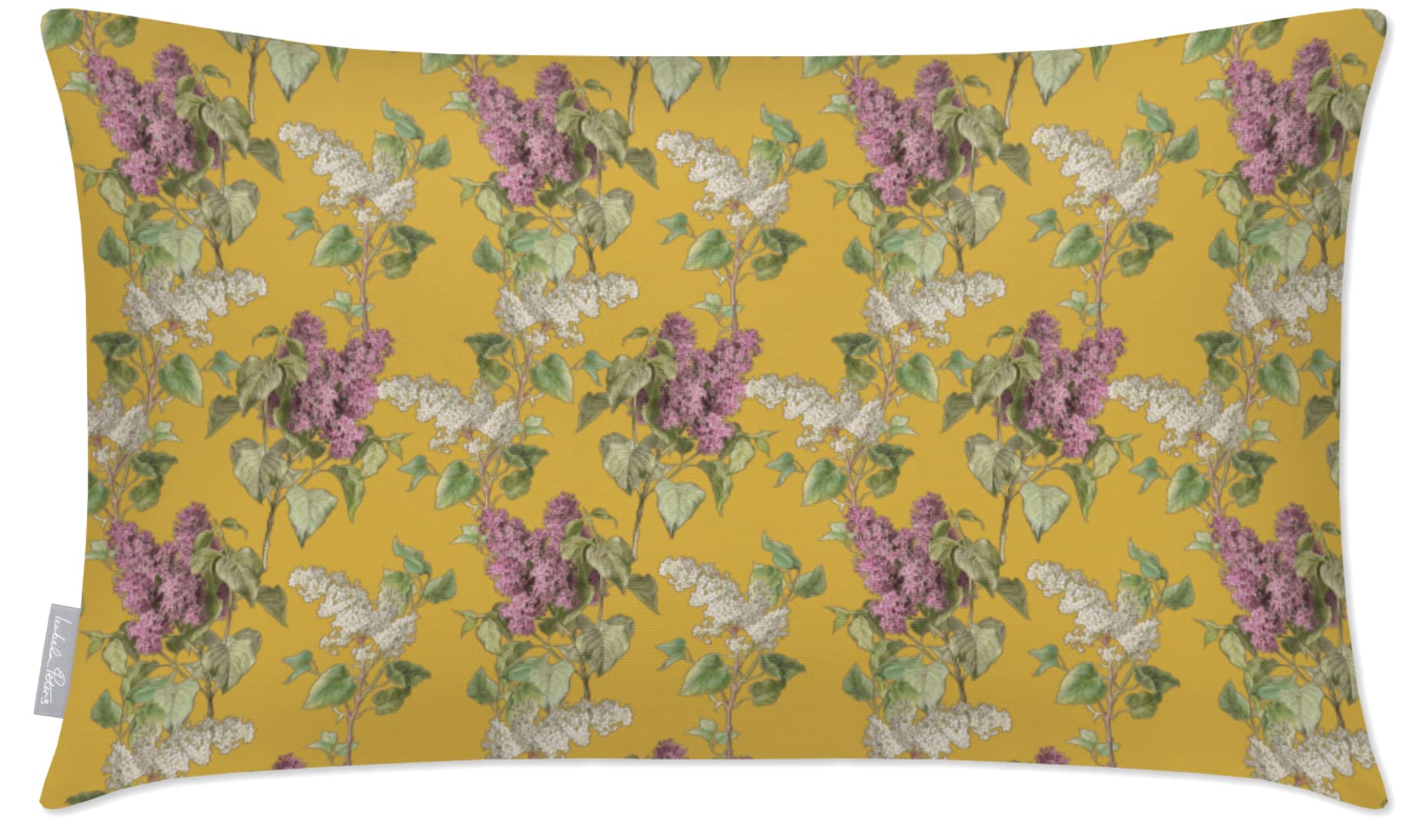 Izabela Peters Outdoor Cushions Waterproof, 50 x 30 cm, Filled Outdoor Cushion, Evening Garden - Mustard, Garden Furniture Cushions, Outdoor Seat Cushions, Garden Chair Cushions