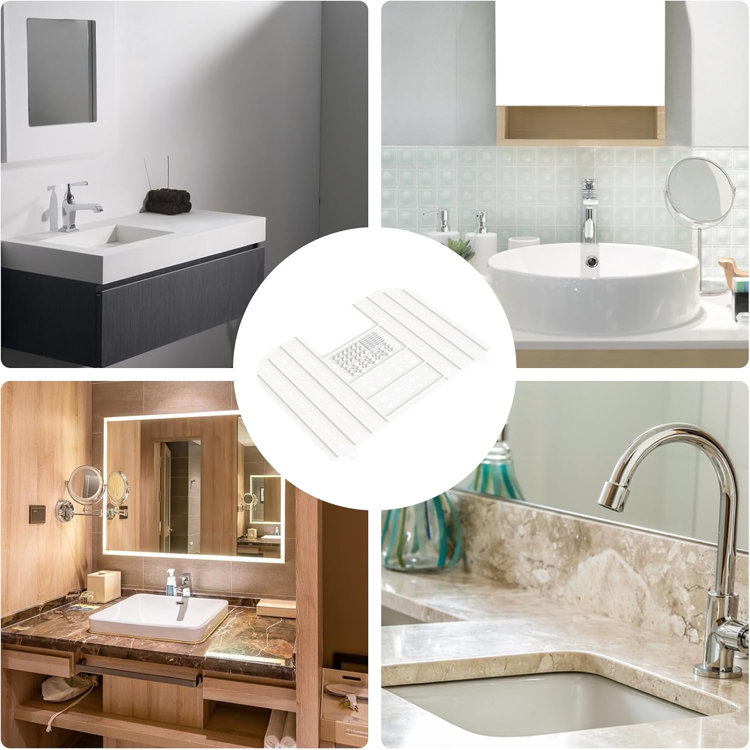 Oldmoom Foldable - Compact Foldable with Mounting Loop | RV Travel Foldable Gadgets, Small Bathroom Must Haves Accessories for Beauty Tools 5 71SKZAY KZL. AC SL1500