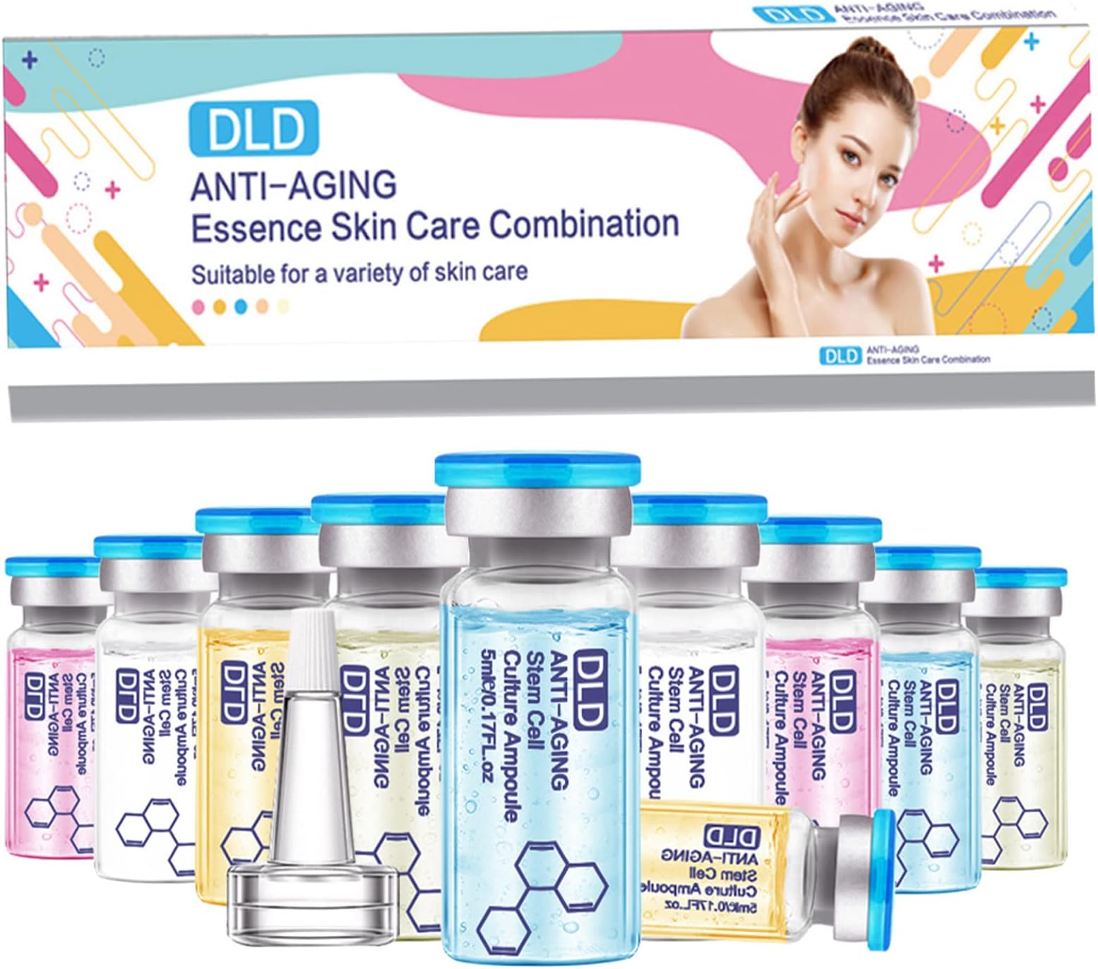 Essence BB Glow Serum Starter Kit - 10 Small Bottles, Best Serum For Microneedling, Achieve Flawless Results With BB Glow Serum For Microneedling Treatment