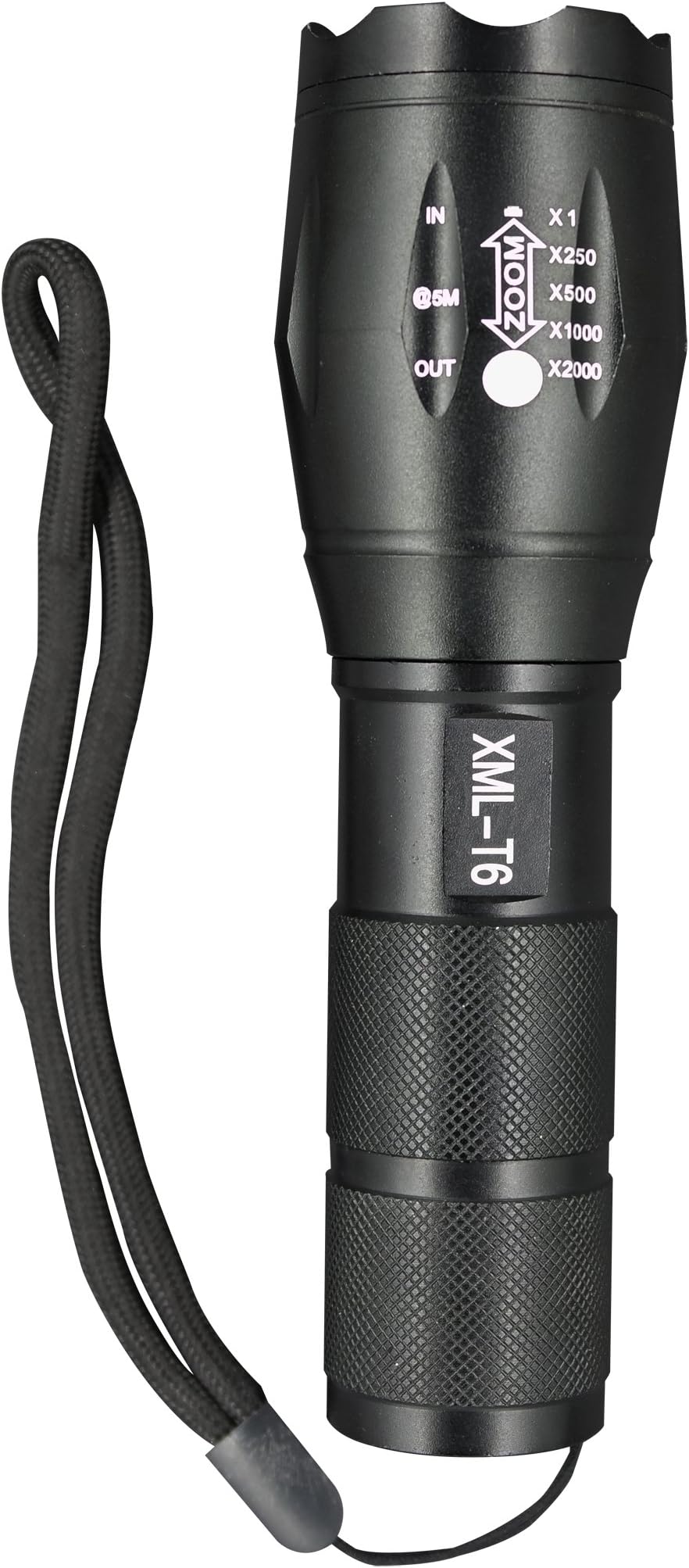 CREE XML T6 LED Flashlight 5 Mode Zoomable Torch (Flashlight ONLY) (Small)