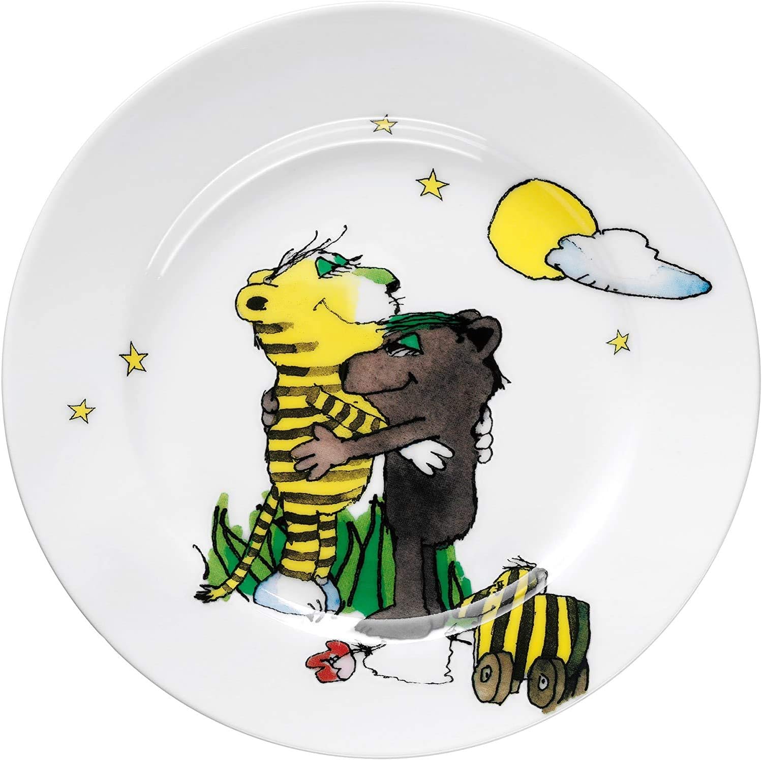 WMF Children's Cutlery Set with Name Engraving – Janosch 6-Piece Personalised – Personalised Cutlery Gift Ideas with Cereal Bowl and Plate – Special Gifts for Christening – Christ