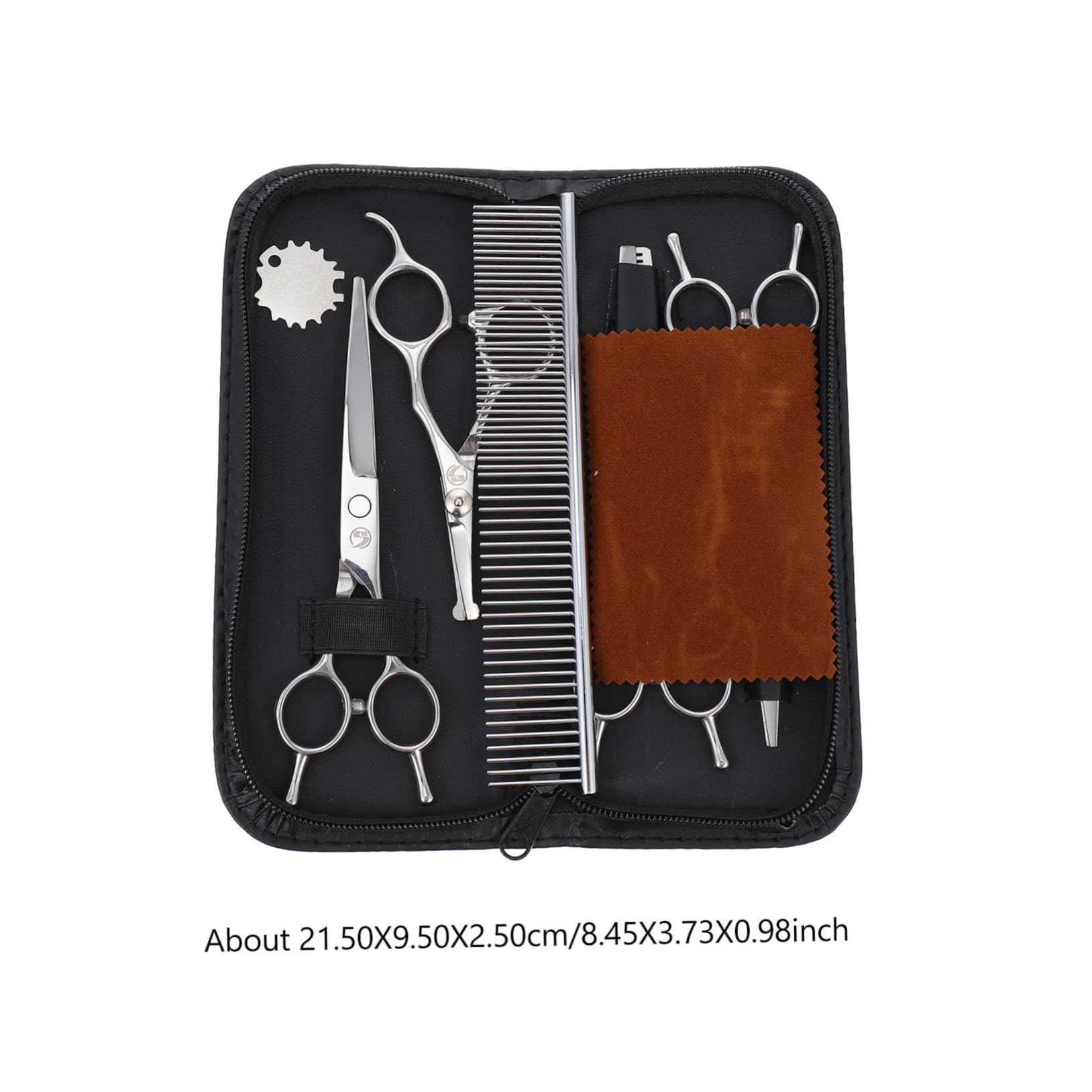 POPETPOP Tijeras Cuidado de Mascotas Tijeras de Peluquería de Acero Inoxidable Kit de Cortapelos para Perros para Recortar el Pelo de Mascotas Casa