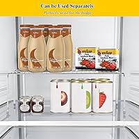 Vista 6 de Juego de 4 estantes organizadores para gabinete de cocina, organizador apilable y almacenamiento para armario, estante expandible con alzas