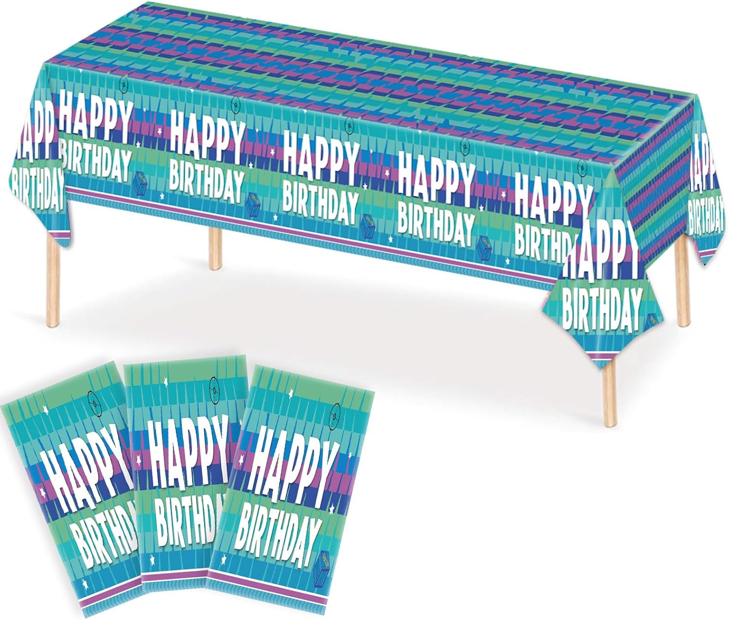 2PCS Video Games Tablecloths, Birthday Party Decorations Video Games Themed Game Fan Tablecloths for Child’s Party Supplies – 54x108IN 2PCS Video Games Tablecloths, Birthday Party Decorations Video Games Themed Game Fan Tablecloths for Child’s Party Supplies – 54x108IN