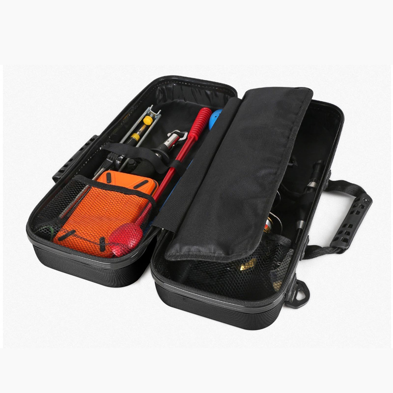 CALANDIS™ Fishing Gear Bag Anti-Scratch Fishing Cross Body Bag for Angling Ice Fishing Small Black | Rod Cases, Tubes Racks | Fishing Equipment | Fishing-image-23