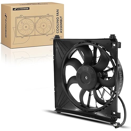 A-Premium Right Engine Radiator Cooling Fan Assembly Compatible with Select Tesla Models - Model S 2012-2021