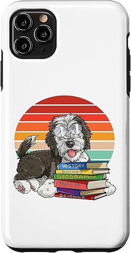 Miniatura 4 de Funda divertida para perro con diseño de Sheepadoodle para el regreso a la escuela