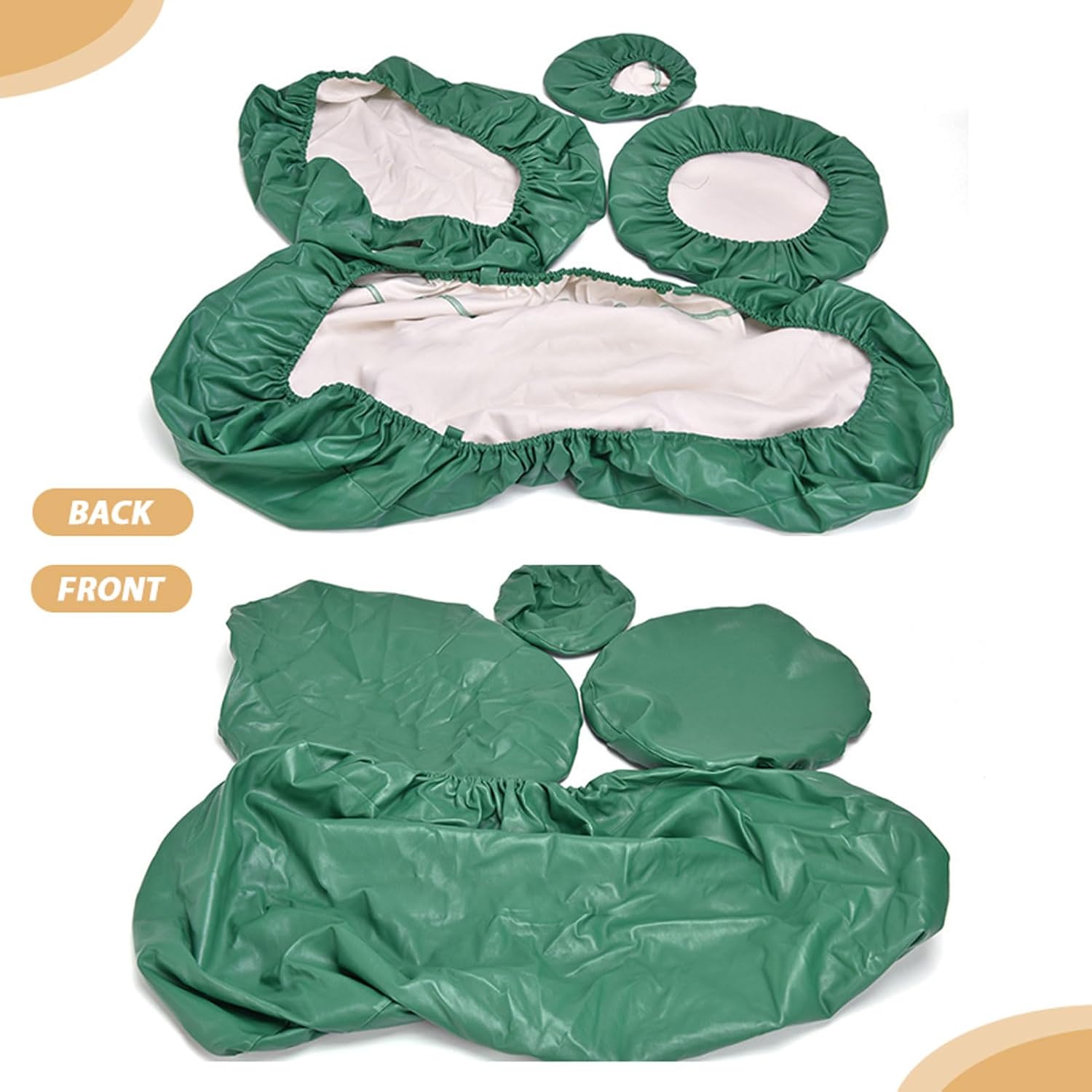 5Pcs Set Dental Chair Covers Thickened PU Leather Non Slip Elastic Waterproof Protective Full Dental Chair Cover with Dental Chair Foot Seat Cover(Color:E,Size:L)