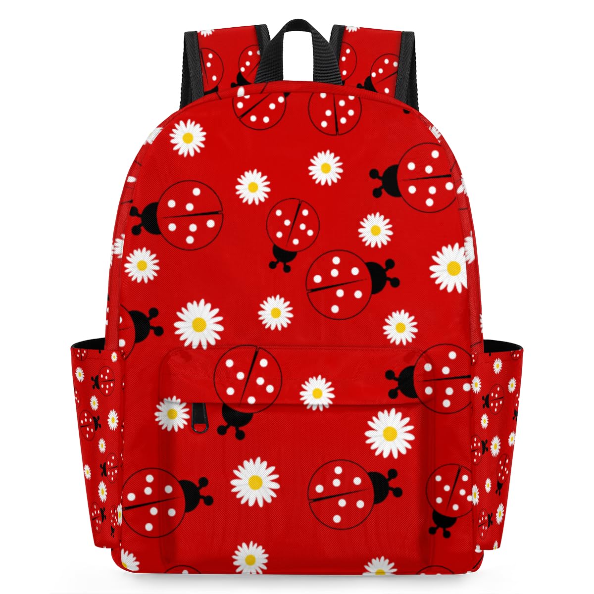 OMFUNS Animal Ladybugs Kids Backpack for Boys Girls Daisy Flower Preschool Toddler Backpack Kindergarten Nursery Bookbag Travel Children Lightweight