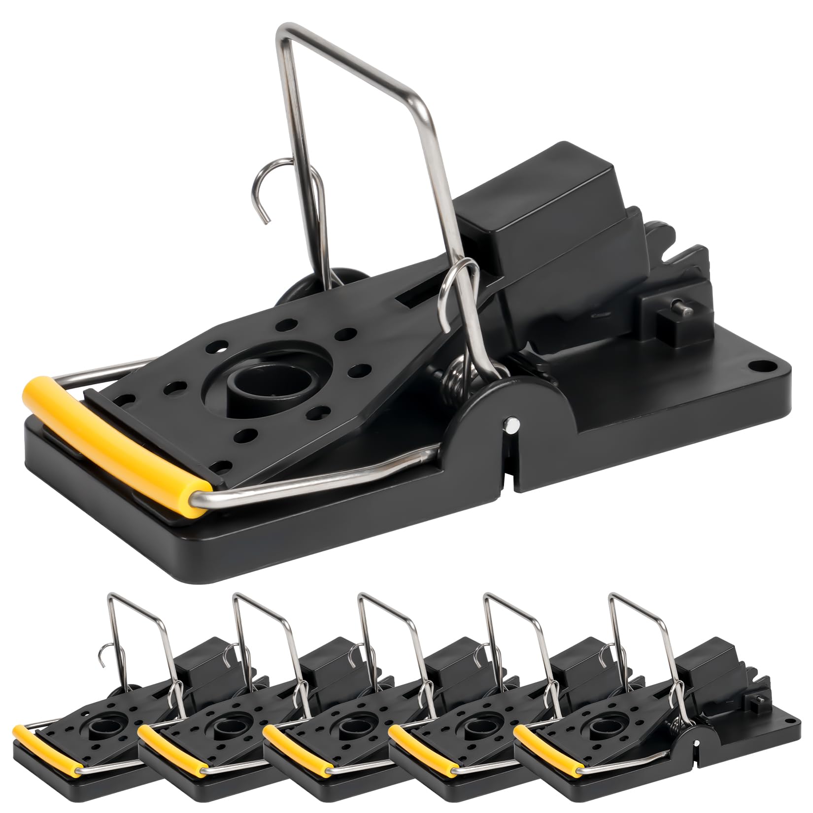 6 Pcs Tapetteà Rat, Tapetteà Souris Rats, Piège à Rats Professionnel, Attrape Souris, Piège à Souris Maison, Attrape Tapettea Réutilisable Sensible pour Cuisines, Jardins, Entrepôts, Caves