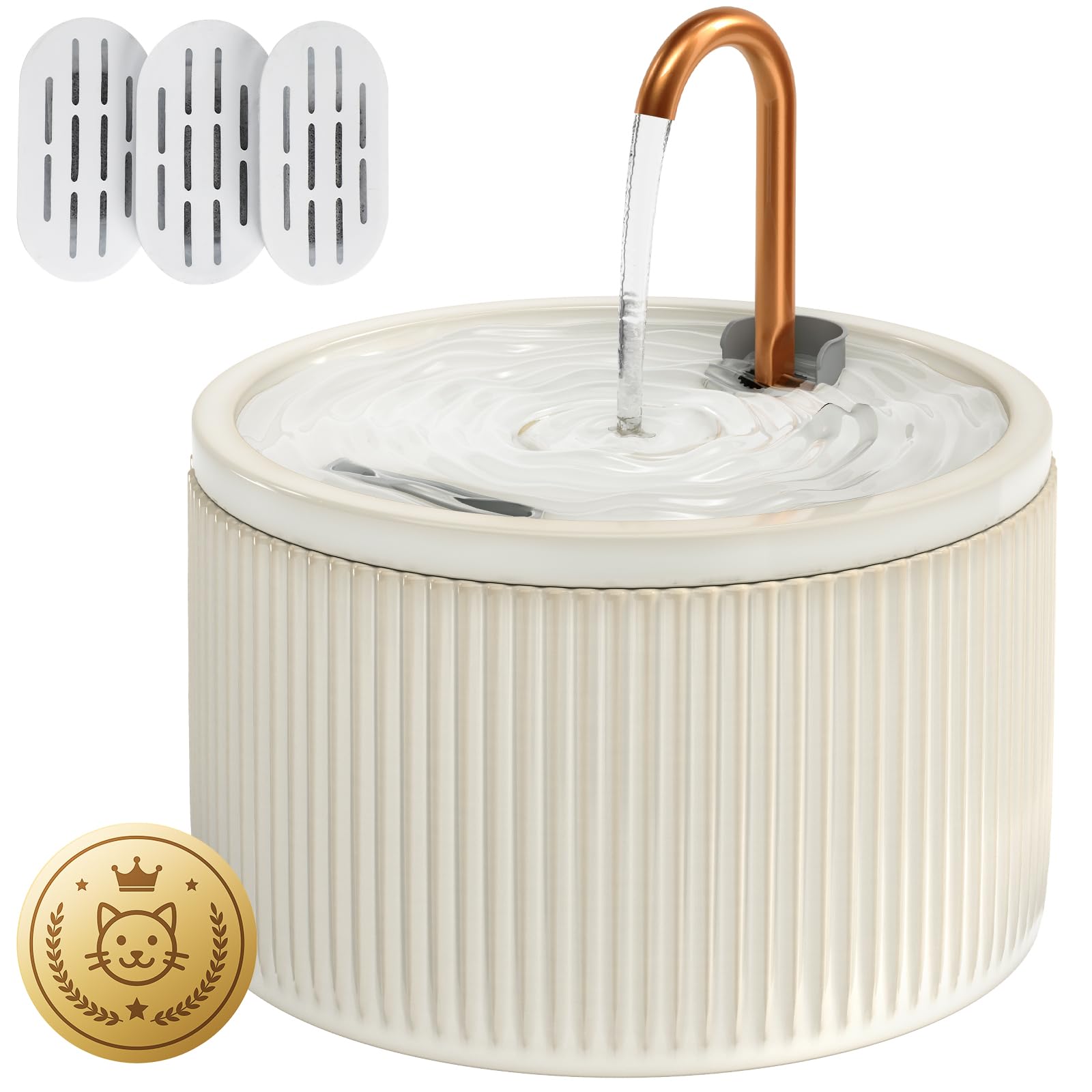 DOOOB Ceramic 2.1L Cat Water Fountain