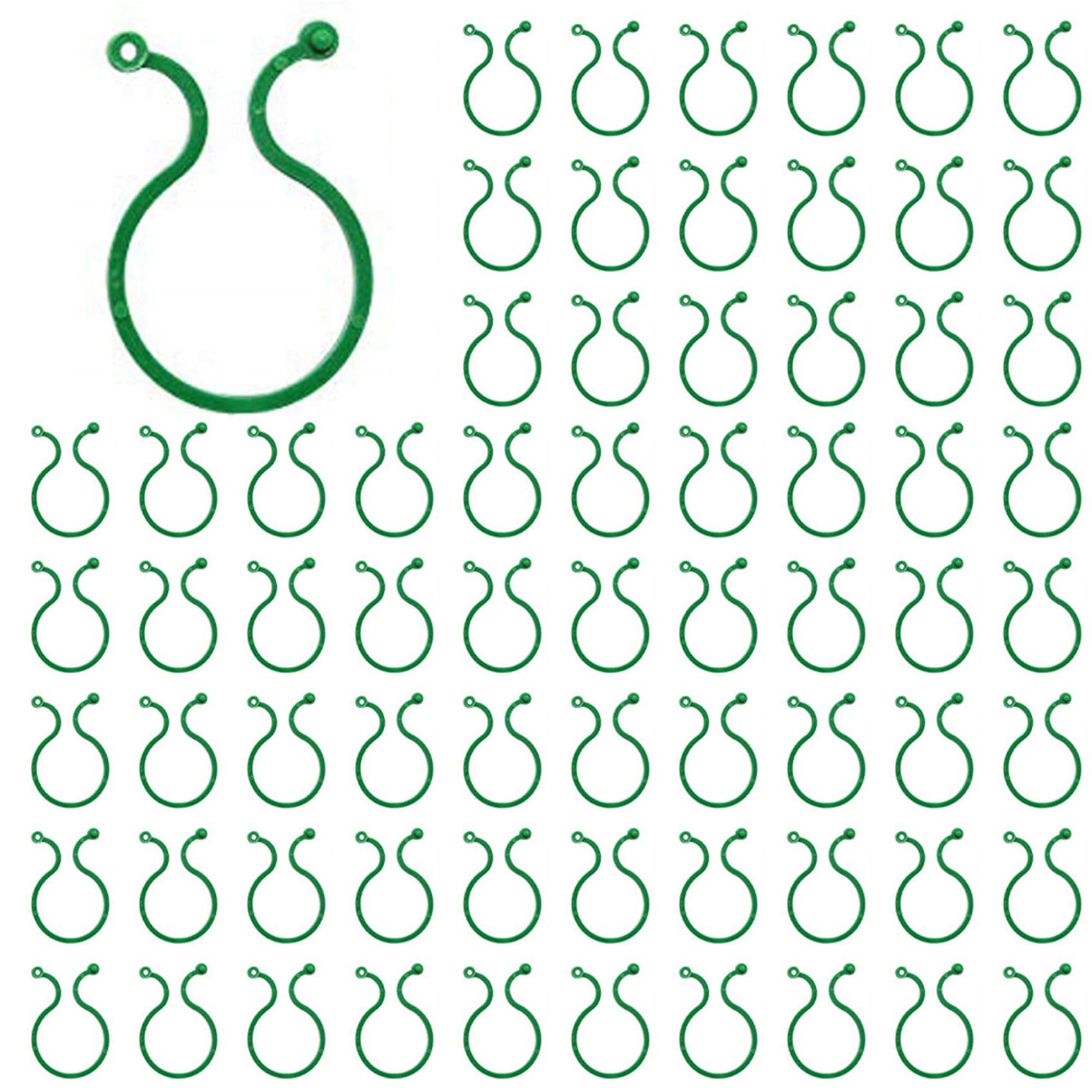 Jnchdghwa 100PCS Plant Twist Clip Ties Garden Plant Support Clips Vegetables Tomato Vine Flower Clips Plant Locks for Plants 4cm