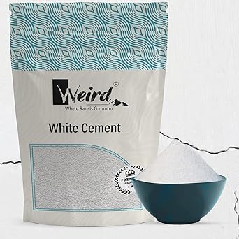 WEIRD White Cement for Tiles Gap (100 GM) Crack Filling | Universal Adhesive | Repair | Construction Works | Art & Craft Projects | Home Waterproof | Bathroom & Tiles