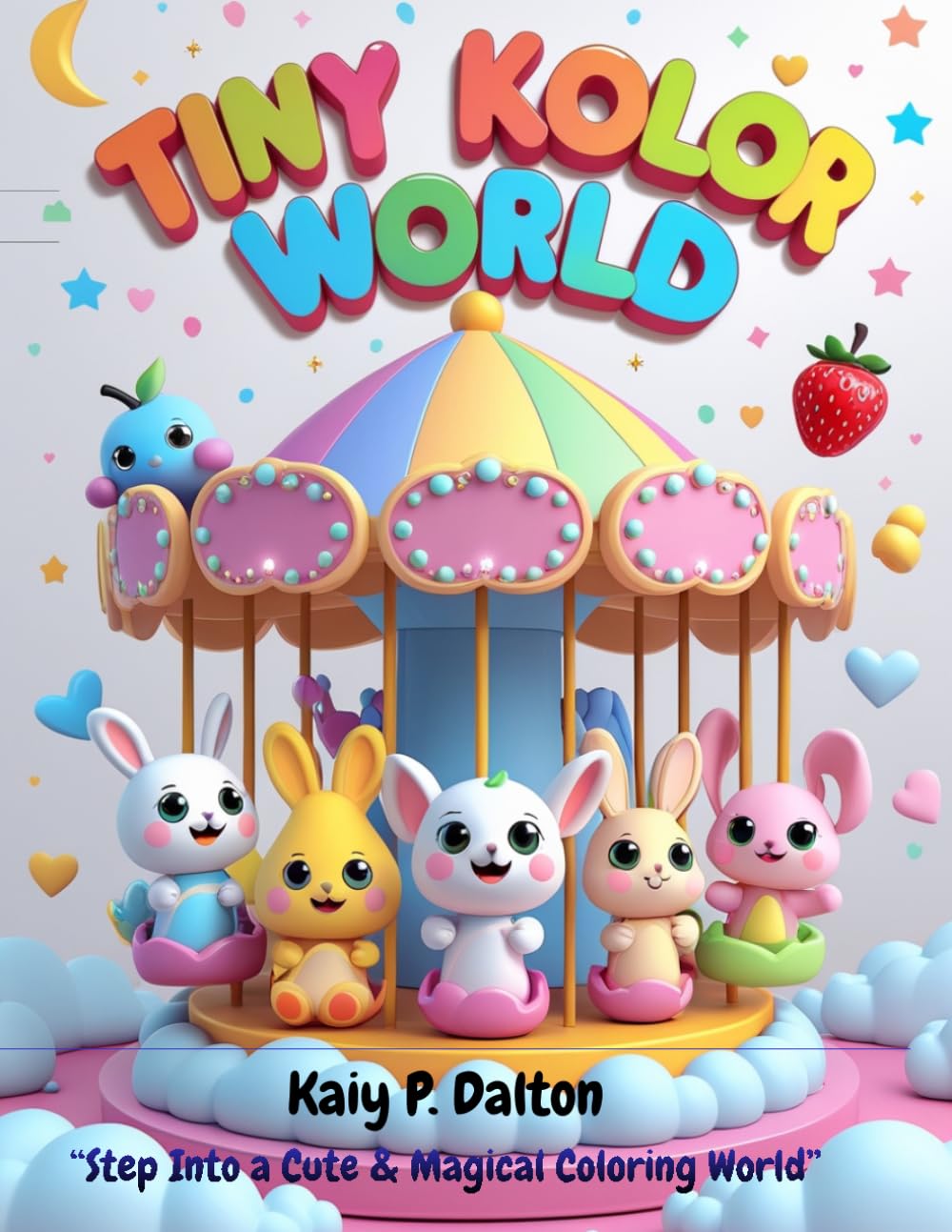 Tiny Kolor World: Fun & Easy Coloring Book for Kids Ages 4 to 8 (Cute Animals, Fruits & Birds)