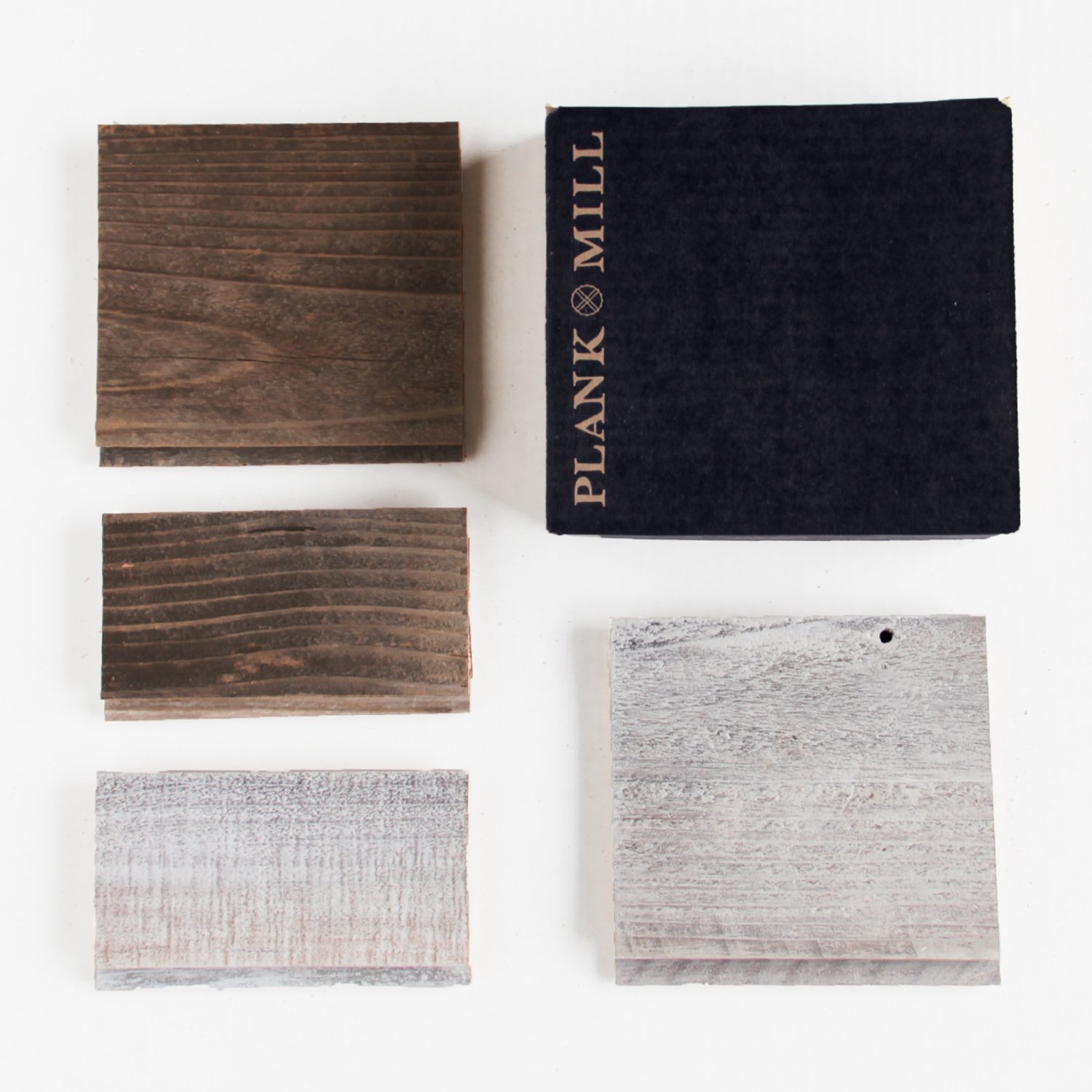 PLANK & MILL Reclaimed Barn Wood Wall Panels Simple Peel and Stick Planks for Accent Walls