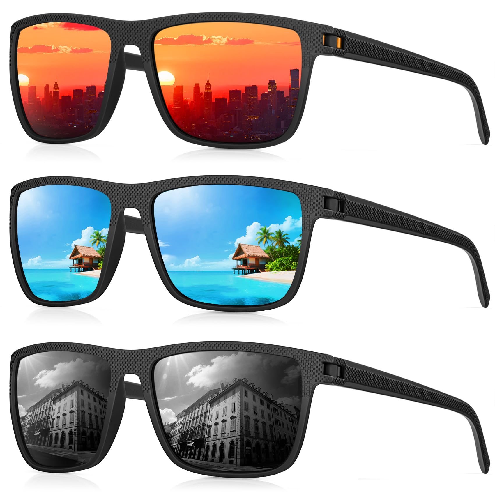 CIFOYA Sunglasses-Men Polarized Mens Sunglasses: Classic Women Sun Glasses UV Protection for Fishing Driving Golf