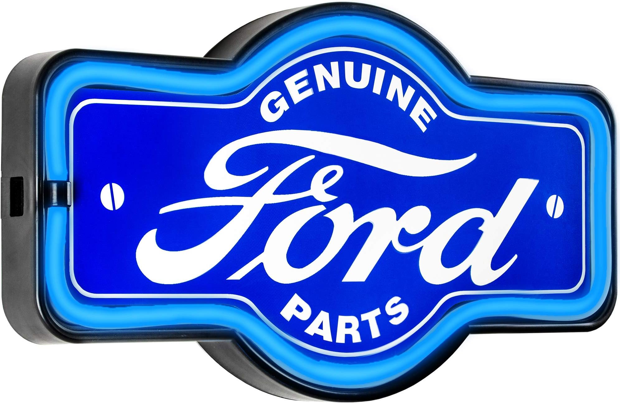 Crystal Art Licensed Ford Parts Neon Like LED Rope Light Sign Wall Decor for Bar, Garage, or Man Cave, 9.5” H x 17” L x 1.5” D, Multicolored