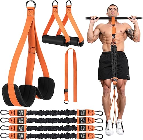 Bandas de asistencia para dominadas, 4 bandas de dominadas de 300 libras, bandas de entrenamiento de asistencia de dominadas resistentes para