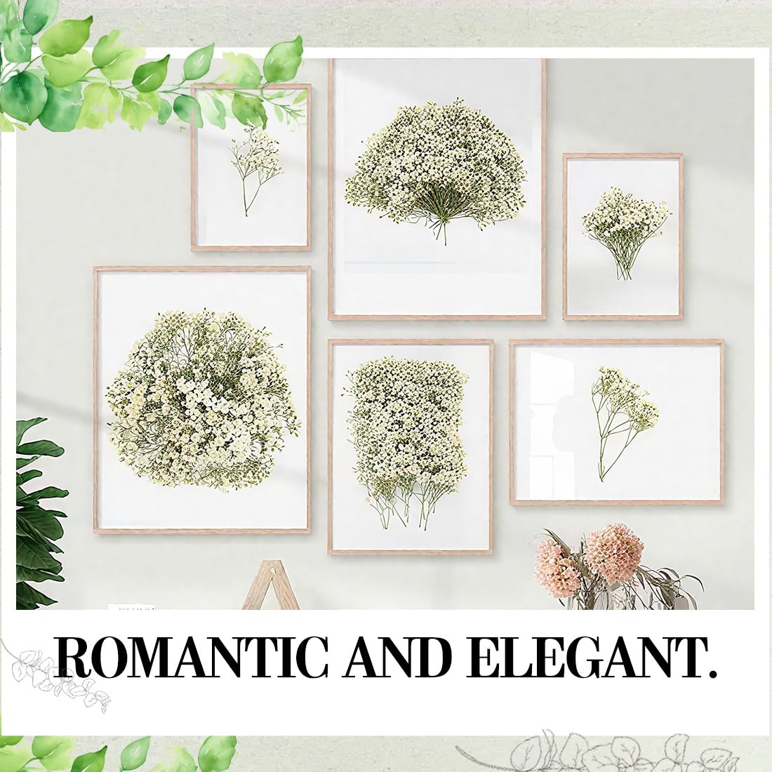 Gypsophila Essiccata Bianchi 100 Pezzi Fiori Secchi per Decorazioni Nozze Artigianato Resina