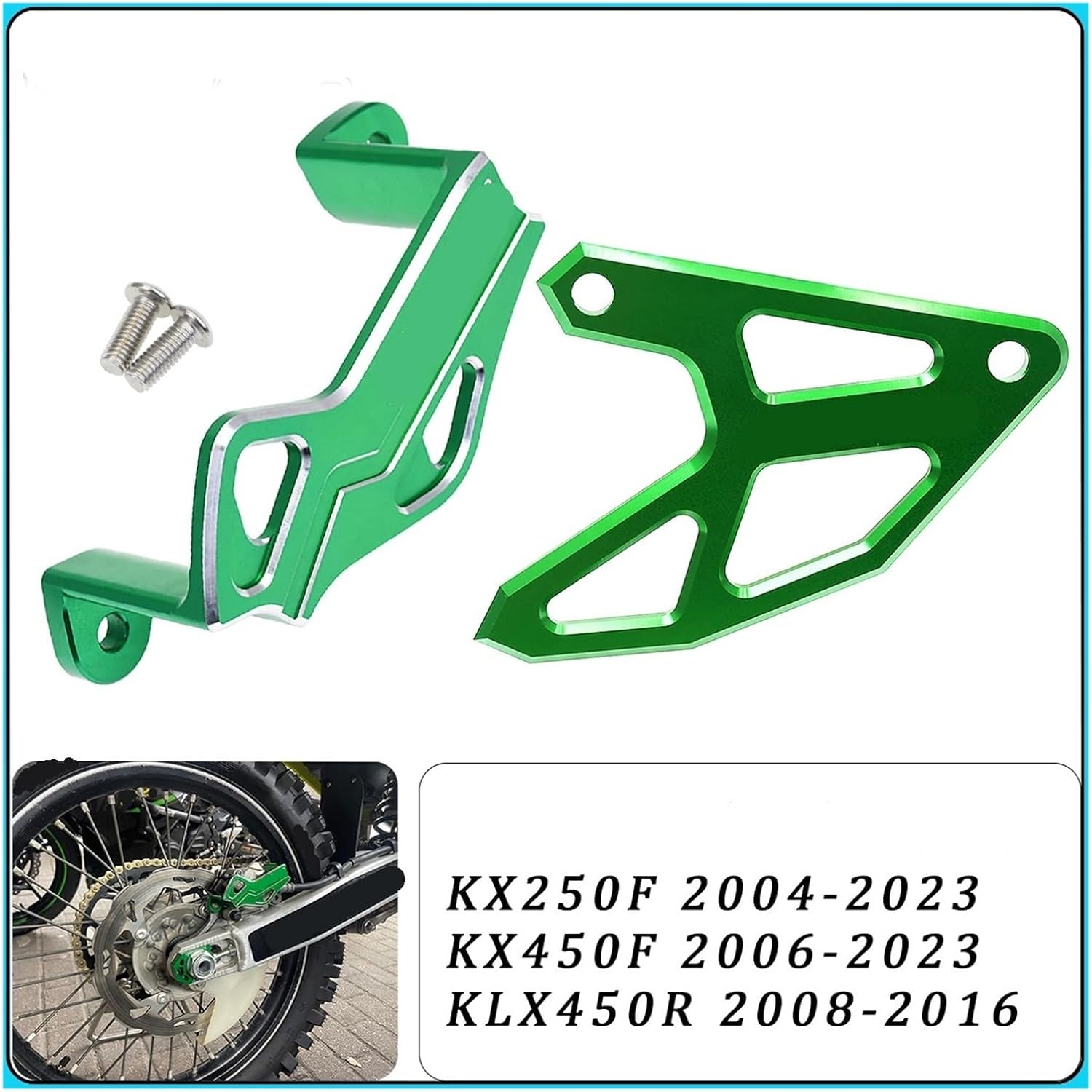 Motorcycle Rear Brake Disc Caliper Guard Protector Compatible with KX250F KX450F KX450 KLX450R KXF 250 450 KX 250F 450F 2004-2023