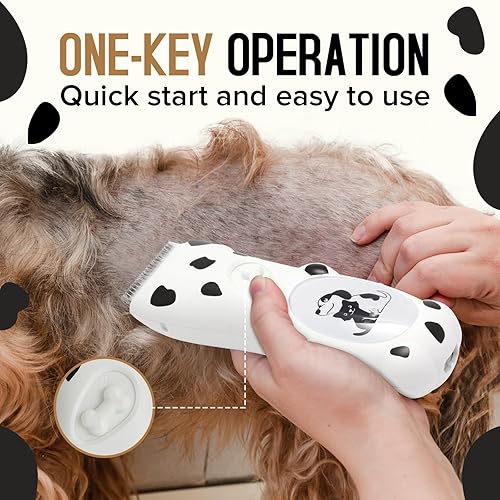 Miniatura 8 de LEMULEGU Potente eléctrico práctico kit de afeitadora de pelo para mascotas con carga USB impermeable cortaúñas para perros y gatos husky siberiano
