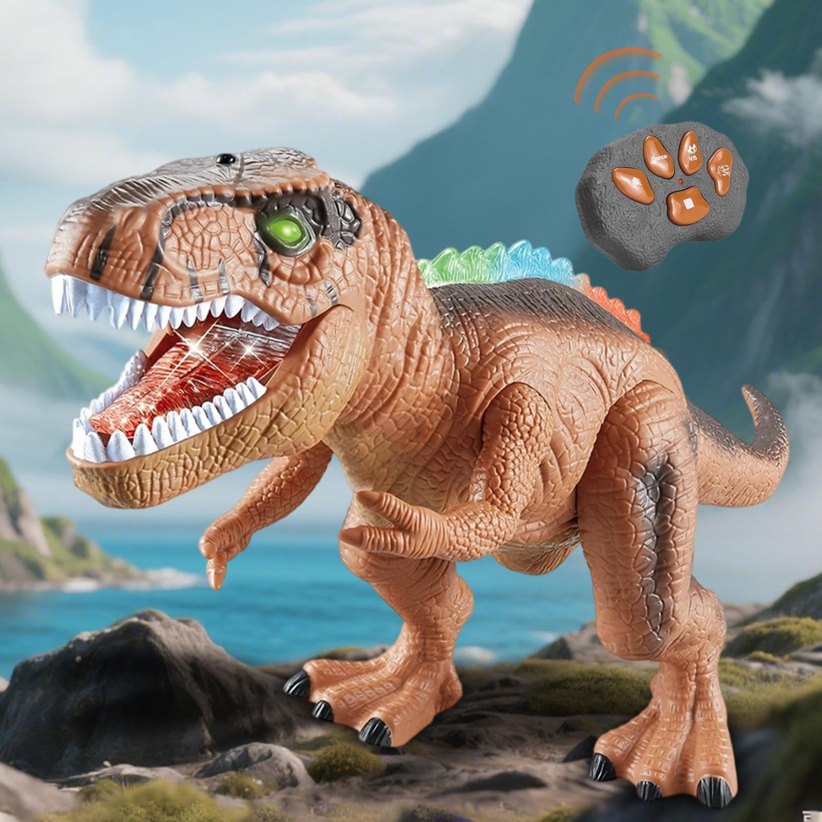 Giocattoli Dinosauro RC Educativo Elettronico Camminante