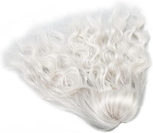 Miniatura 8 de Airshi Peluca de muñeca de 1/6, de larga duración, recortable, resistente al calor, suave al tacto, articulada, peluca de muñeca para disfraz de