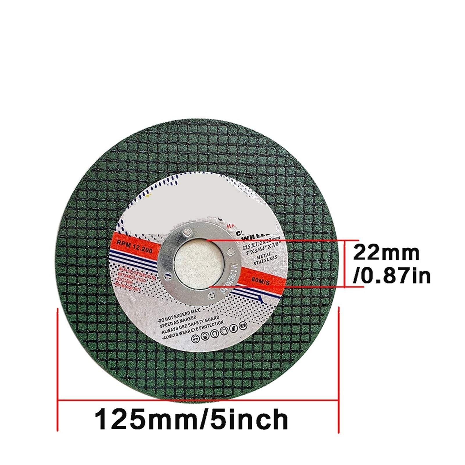 Tarcza tnąca metalowa tarcza tnąca 5 cali 125 mm, tarcza szlifierska z żywicy do szlifierek kątowych ze stali nierdzewnej i żelaza, piły tarczowe (25 szt.)