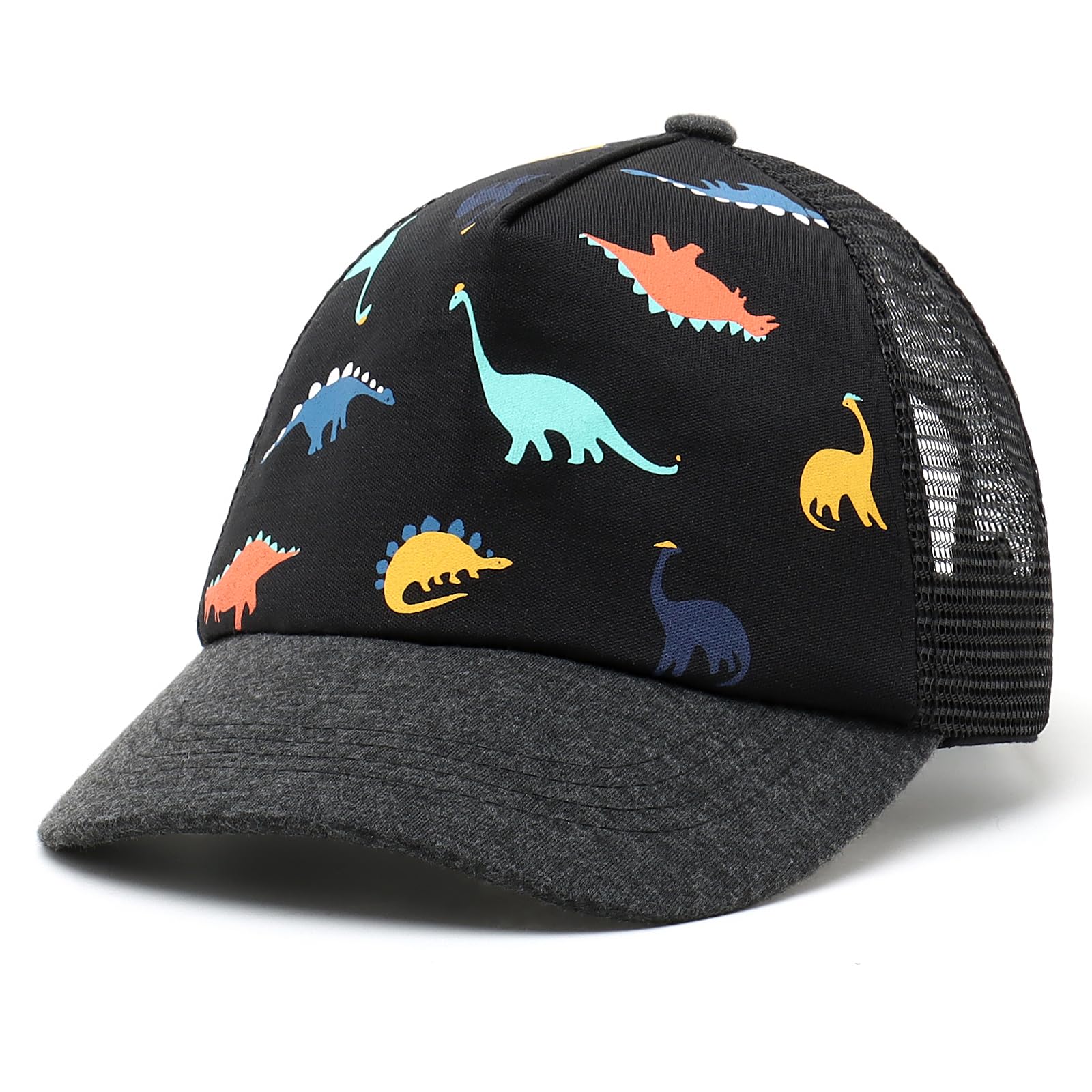 JANGANNSA Children's Baseball Cap Dinosaur Horn Summer UV Children's Hat for Boys Girls 0-8 Years