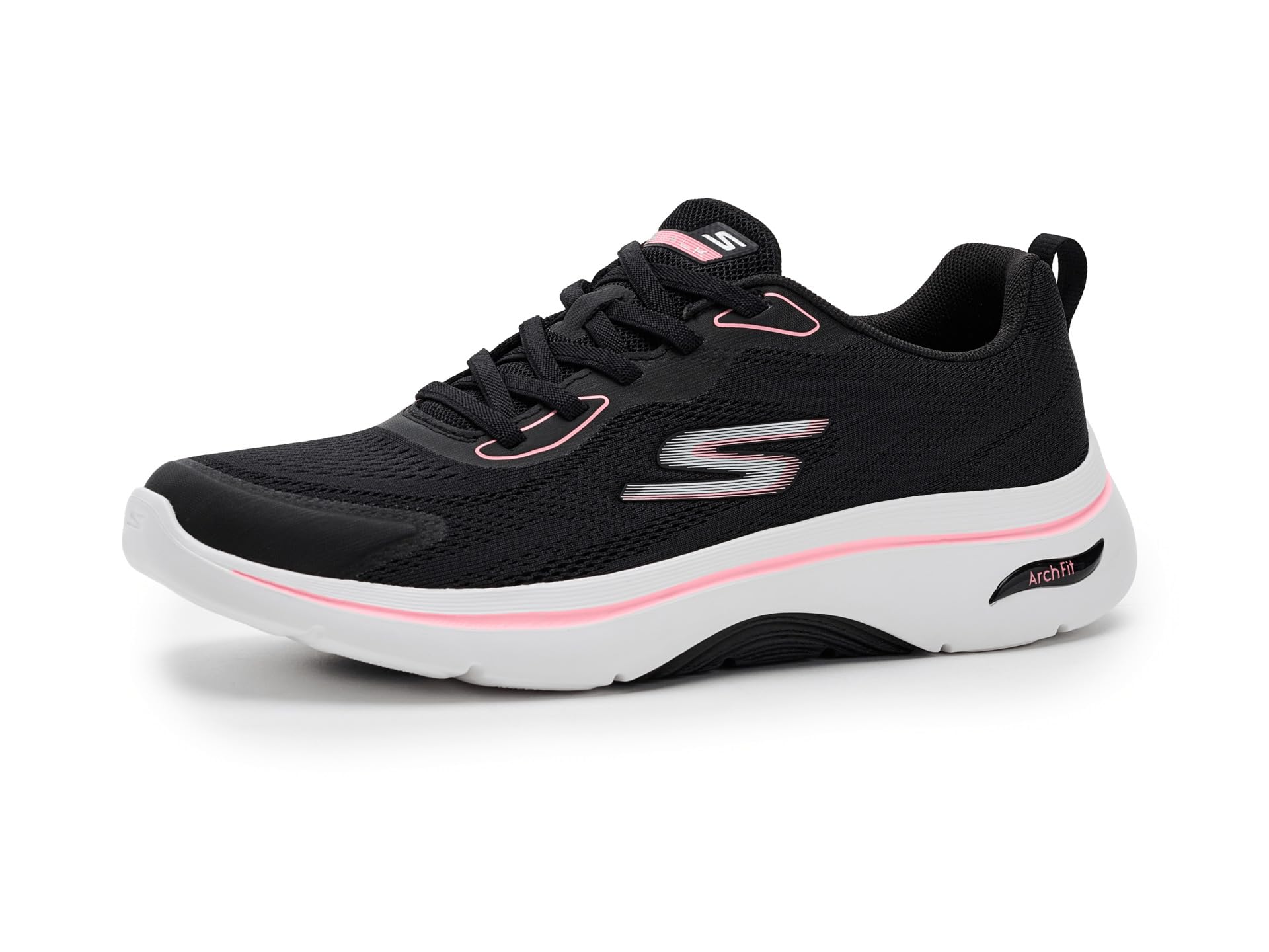 Skechers Women's GO Walk Arch FIT 2.0 Cassy Trainers, Black, 7 UK