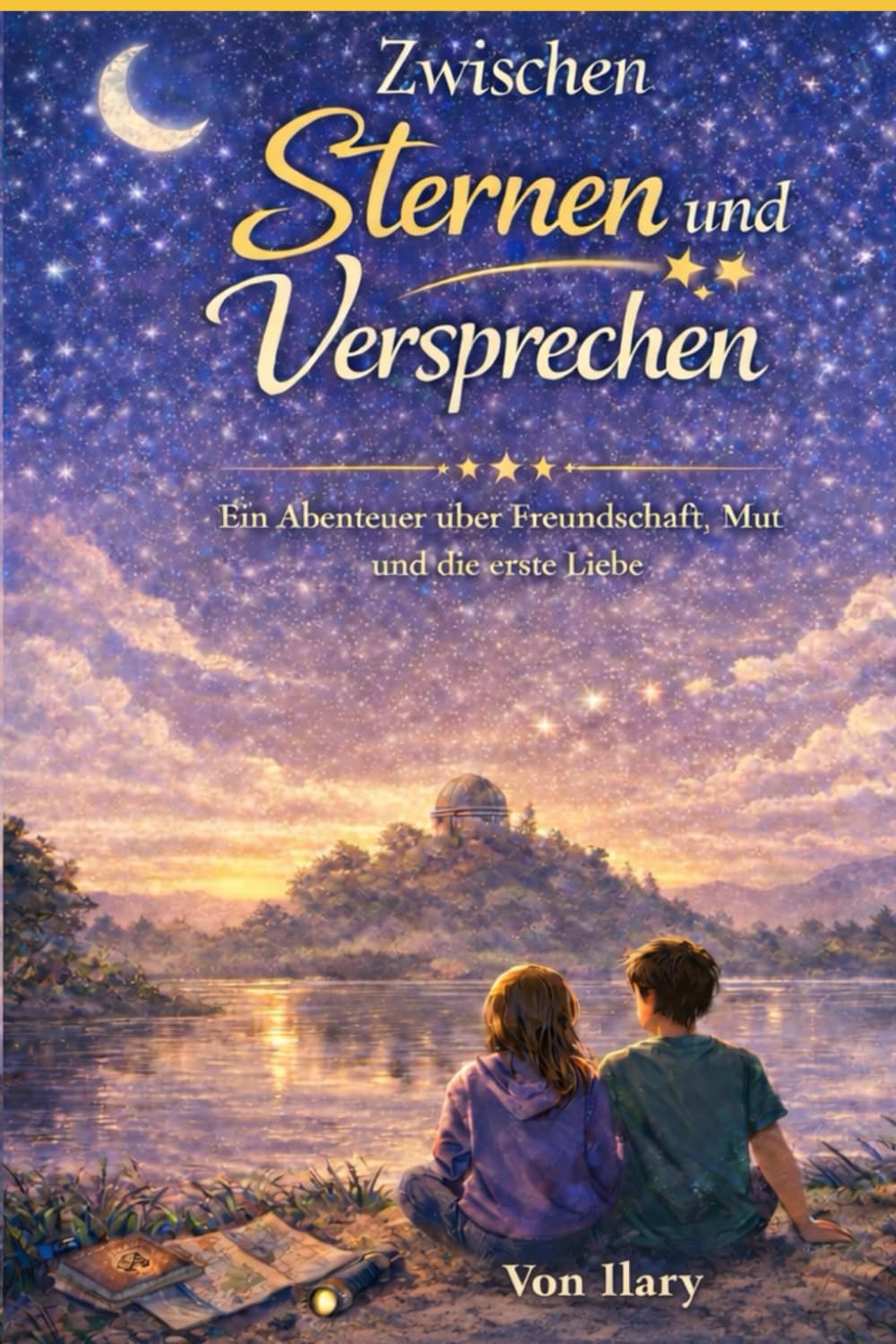 Zwischen Sternen und Versprechen: Ein Abenteuer über Freundschaft, Mut und die erste Liebe