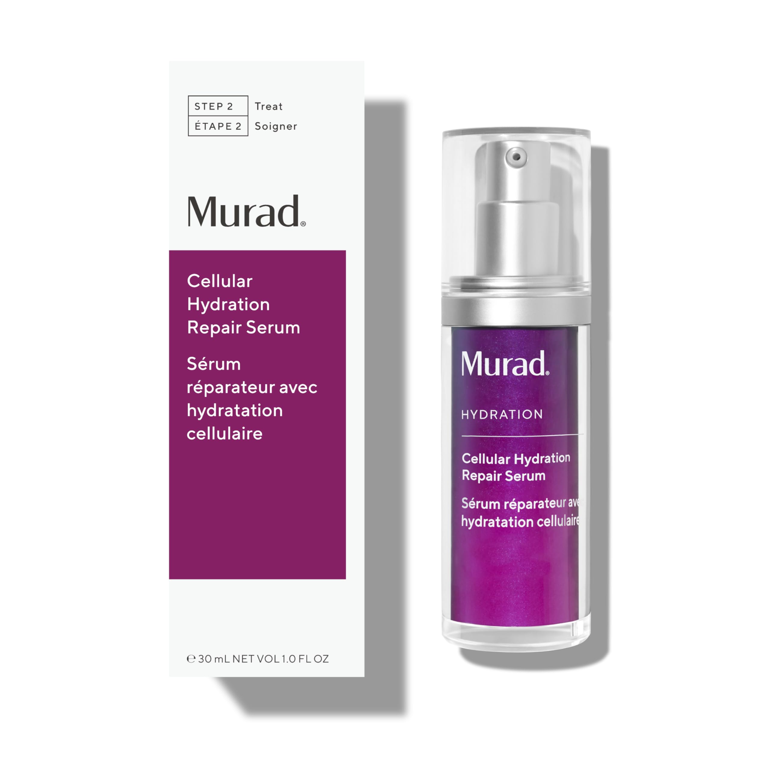 Murad Cellular Hydration Barrier Repair Serum, Hydrating Face Serum Repairs Skin Barrier- Hexapeptide-9, Bilberry