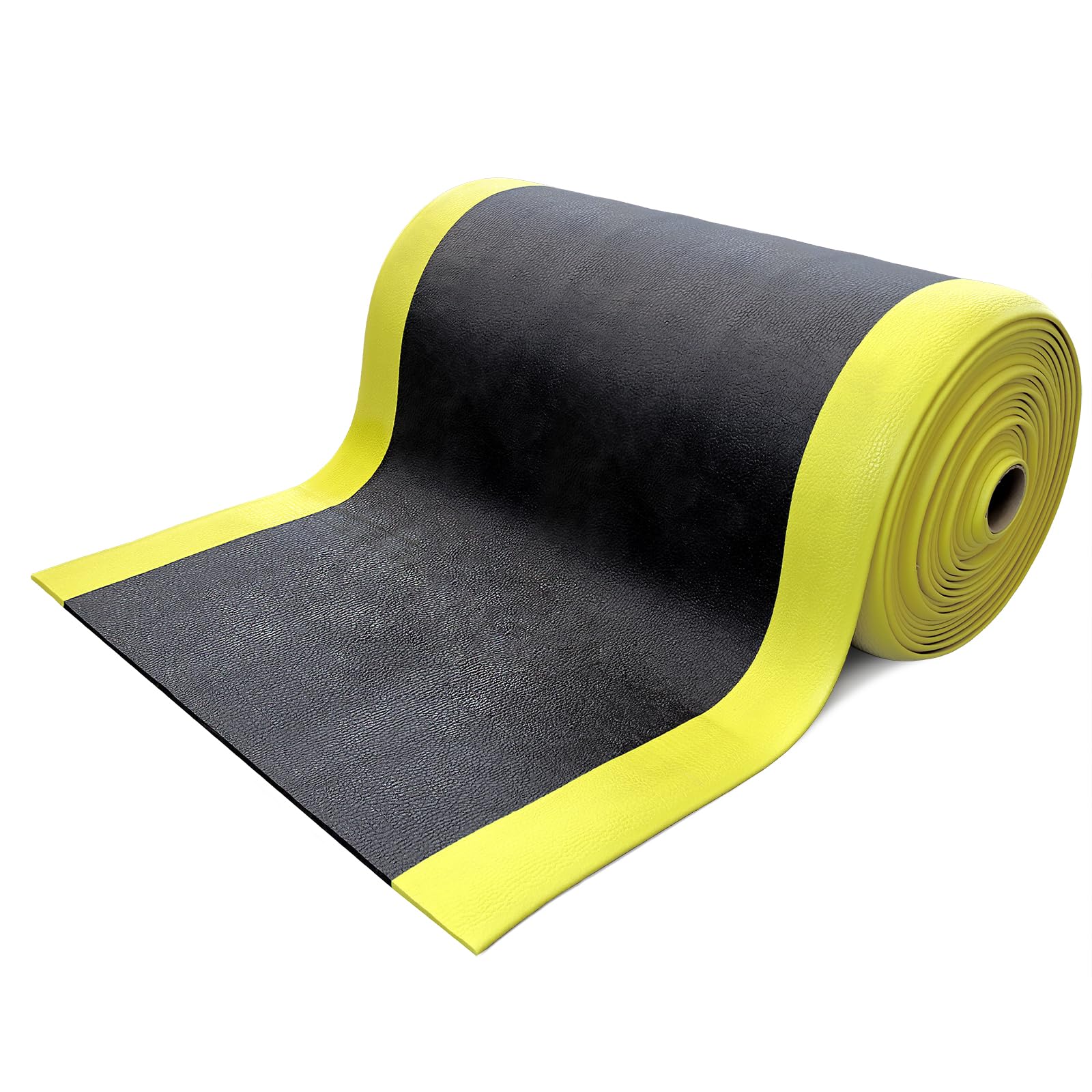 ADB Anti-Ermüdungsmatten aus Vinyl 90cm x 18m - Arbeitsplatzmatten, rutschfest, strapazierfähig, für komfortables Stehen und mehr Sicherheit am Arbeitsplatz | Strapazierfähige Arbeitsplatzmatte aus Vinyl für komfortables Stehen & mehr Sicherheit, Rollenma