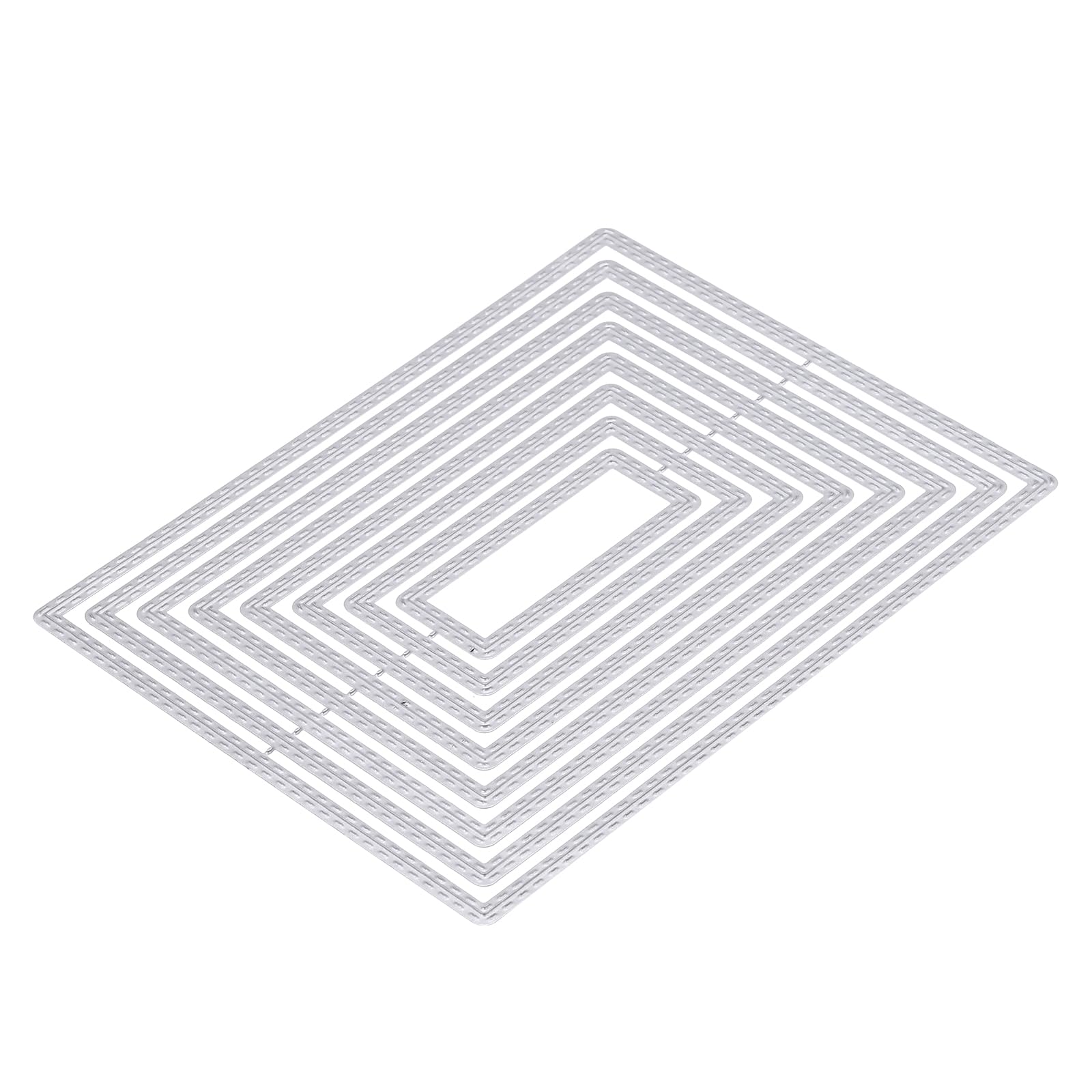 PATIKIL Rectangular Die Cuts Shapes Metal Stencils Background Dies ...