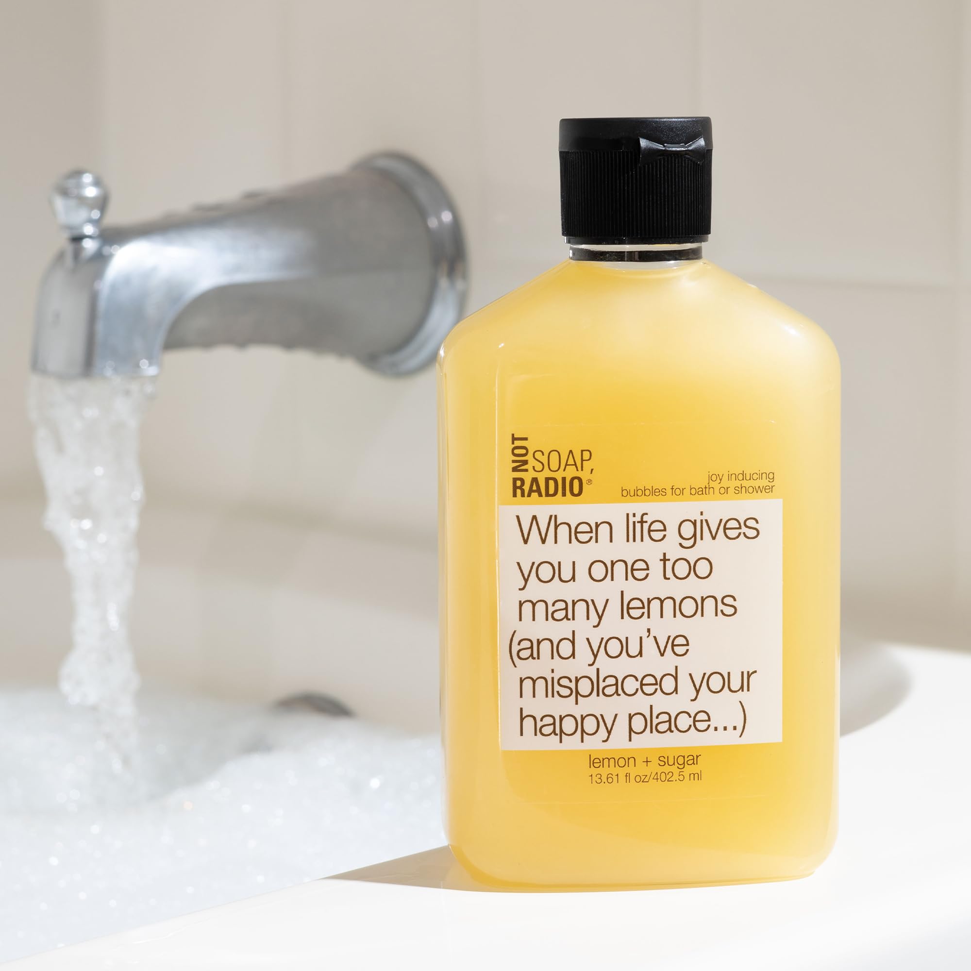 Not Soap, Radio Lemon Moisturizing Body Wash with Essential Oil