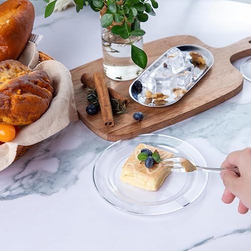 Miniatura 17 de DaYammi 240 platos de plástico dorado que incluyen 120 platos de postre y 120 tenedores para pasteles, plato de fiesta martillado, platos dorados