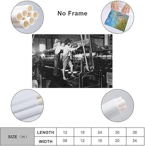 Miniatura 2 de Póster de historia, trabajo infantil, revolución industrial 1912, Lawrence Textile Strike, arte en blanco y negro, pintura en lienzo, pósteres e