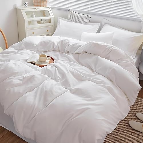 Miniatura 4 de Cottonight - Juego de edredón, colchas y manta sólida ultrasuave y transpirable, juego de ropa de cama para mujeres, hombres, adultos y