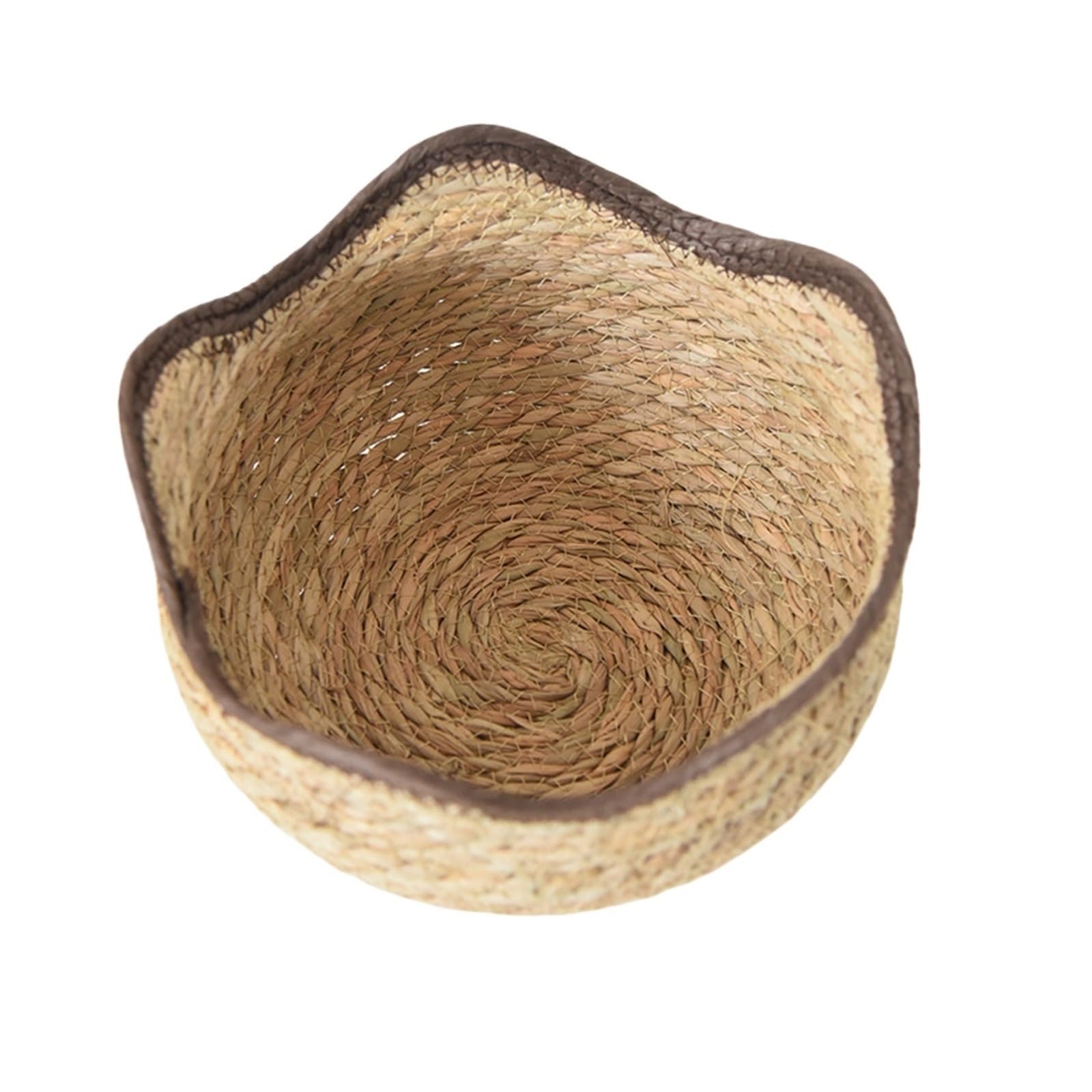 Wiklinowy kosz piknikowy, Woven Succulent Planter Storage Basket For Indoor Outdoor Plants Multiple Sizes(31cm x 16cm)