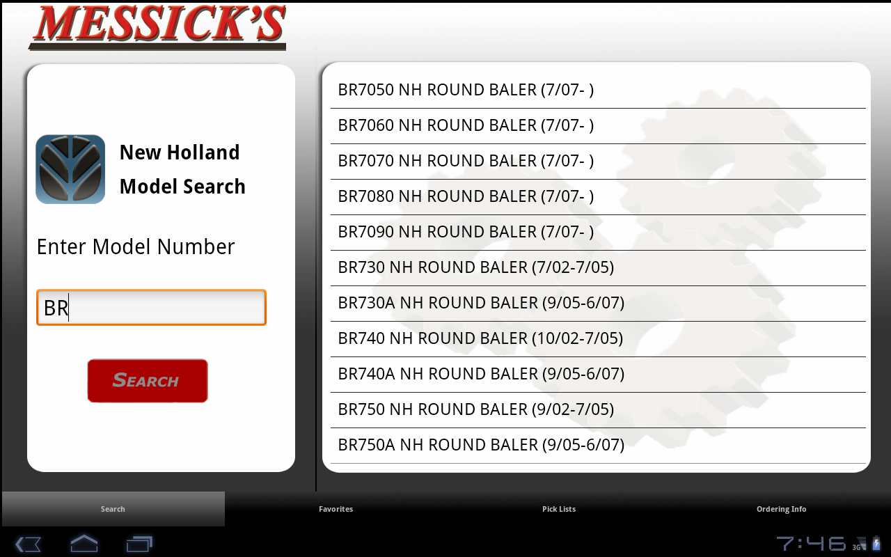 Messicks Tractor and Equipment Parts Tablet Edition App on Amazon