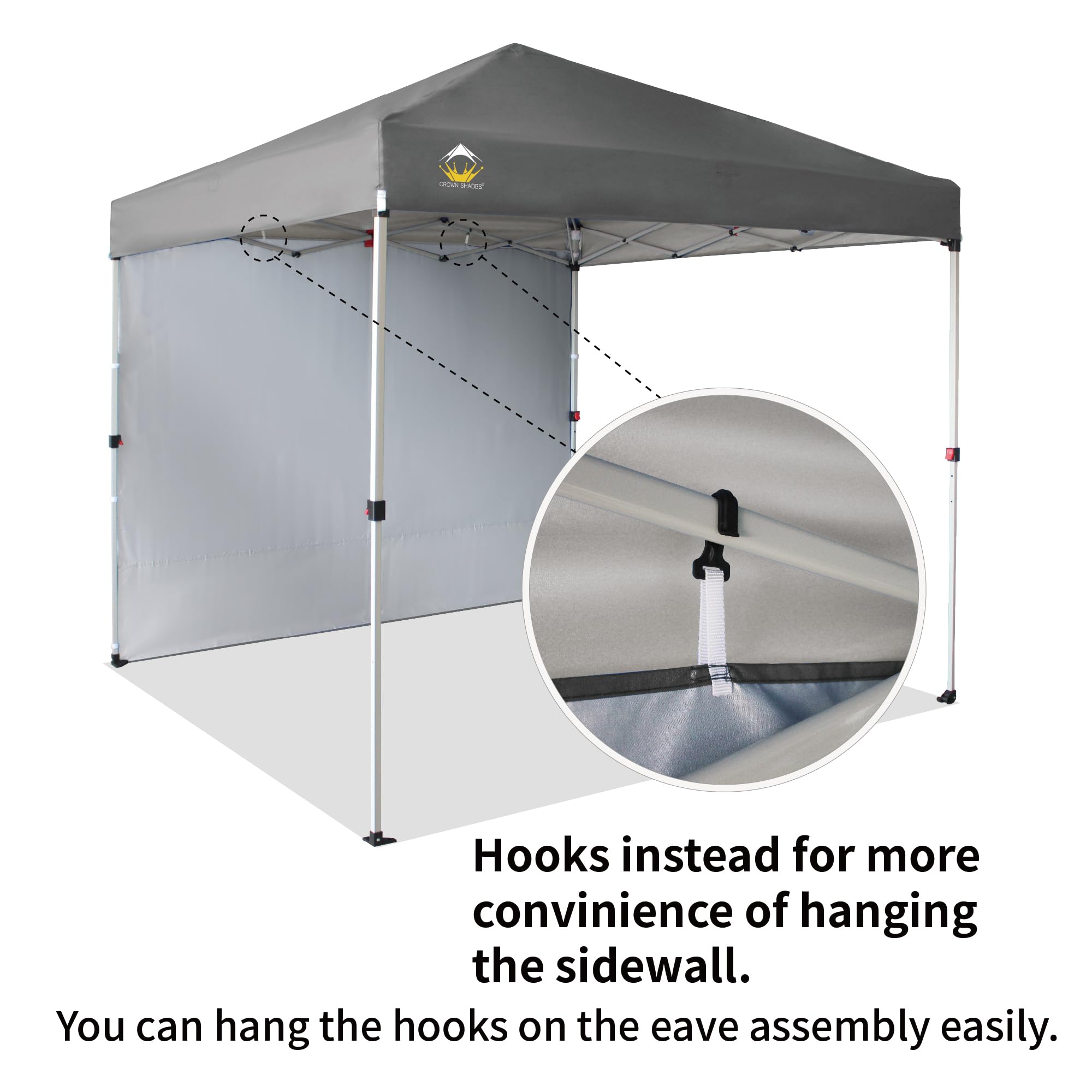 CROWN SHADES 8x8 ポップアップキャノピー - ビーチテント ワン Amazon.com : CROWN SHADES 8x8 Pop Up Canopy - Beach Tent