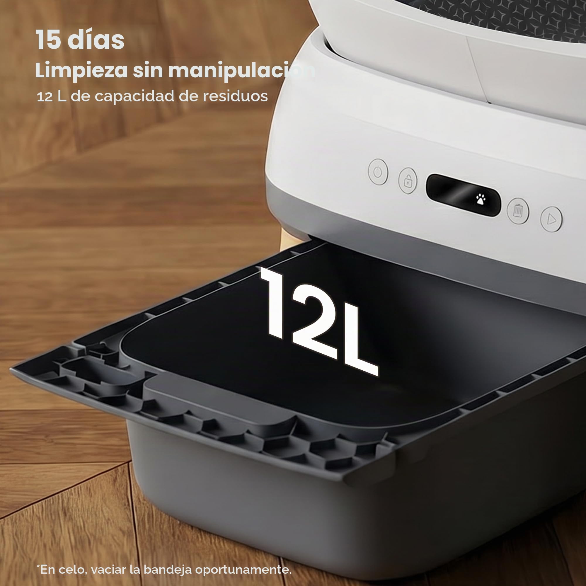 Devoko Arenero Gatos Autolimpiable Grande, Caja de Arena para Gatos Autolimpiable XXL Eléctrica con Sensores Seguridad/Antiatrapamiento/App, para Gatos Grandes - Open-Top Automatic Cat Litter Box