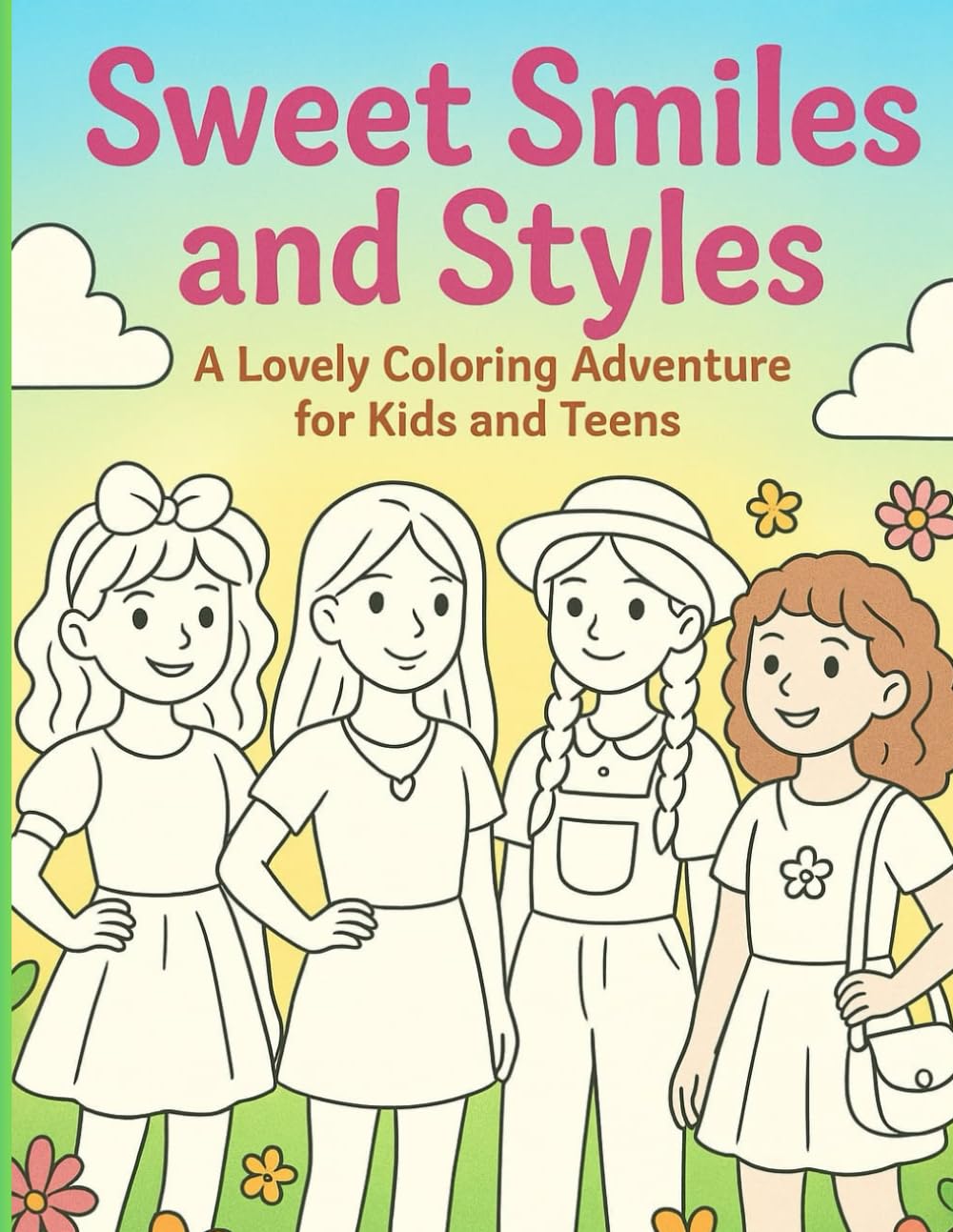 Sweet Smiles and Styles.: A Locely Colouring Adventure For Kids And Teens